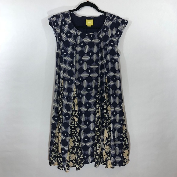 Anthropologie Dresses & Skirts - Anthropologie Maeve Indiga Swing Dress. M. Navy